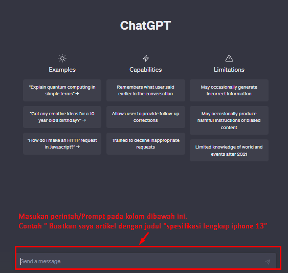 Cara Menggunakan ChatGPT OpenAI