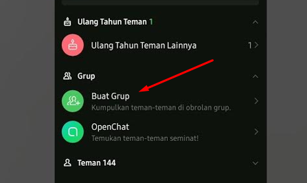 cara membuat grup di Line