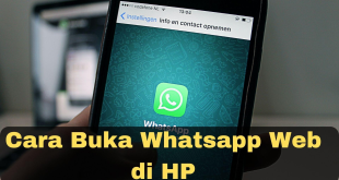 Cara Buka Whatsapp Web di HP