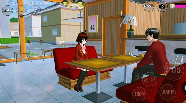 mulai bermain bersama di Sakura School Simulator