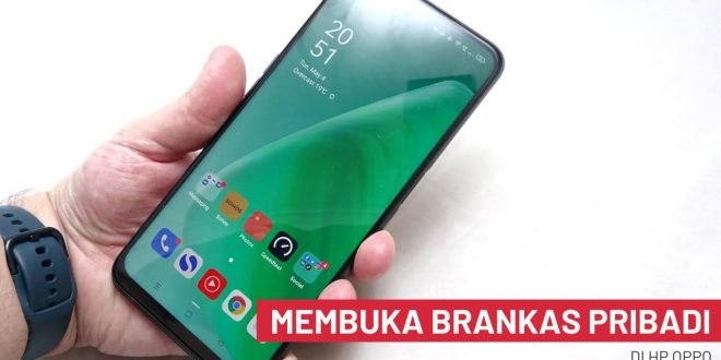 cara membuka brankas pribadi di HP OPPO