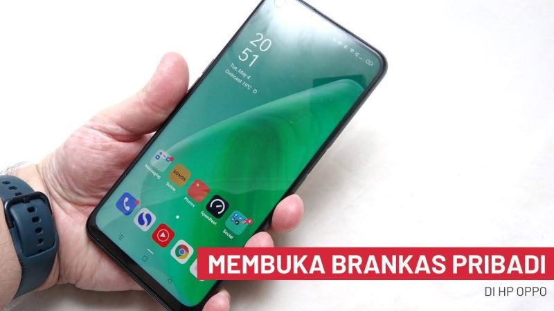 cara membuka brankas pribadi di HP OPPO