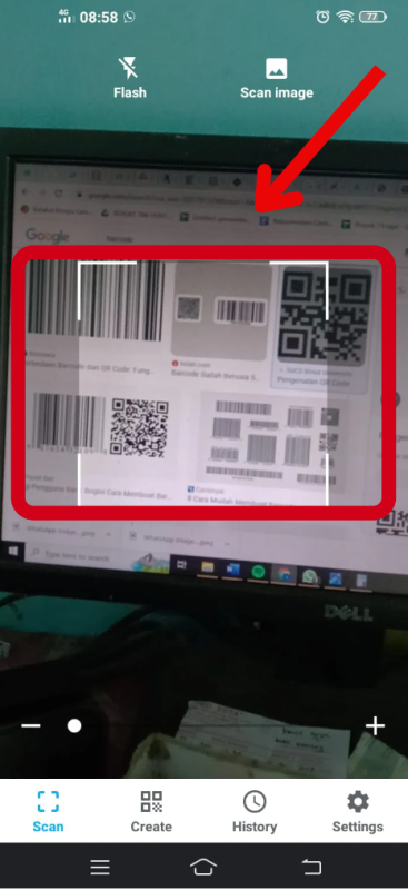 Cara Scan Barcode di Hp vivo dengan Aplikasi