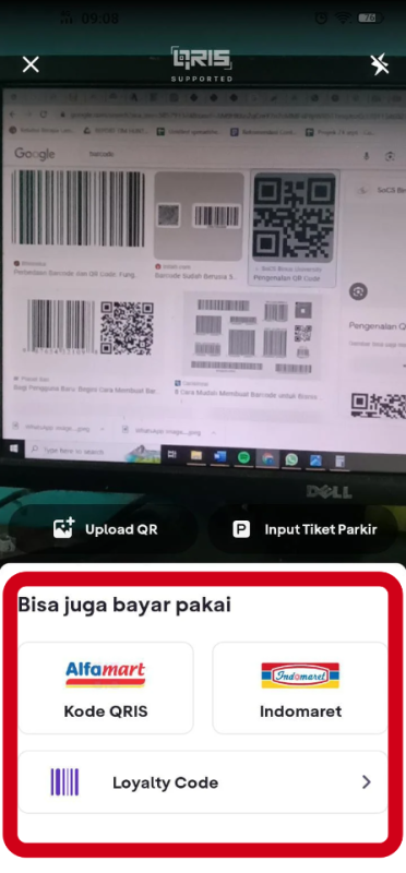 Cara Scan Barcode di Hp vivo pada Aplikasi Lain