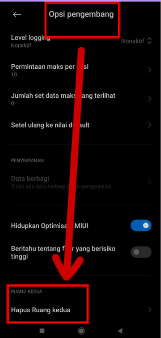 Cara Hapus Ruang Kedua Lupa Password