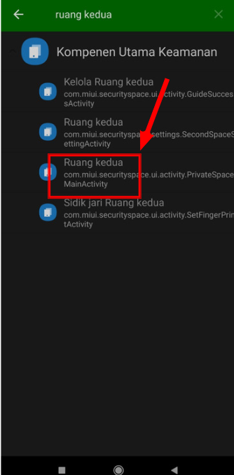 cara menghapus ruang kedua di Android