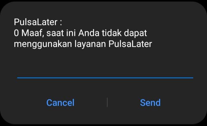 Mengapa tidak bisa hutang pulsa Telkomsel