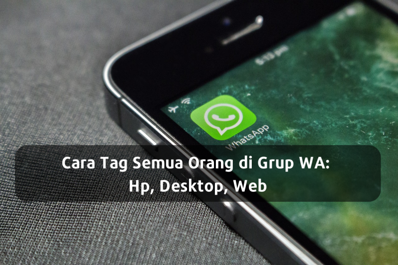 Cara Tag Semua Orang di Grup WA via Hp, Desktop dan Web