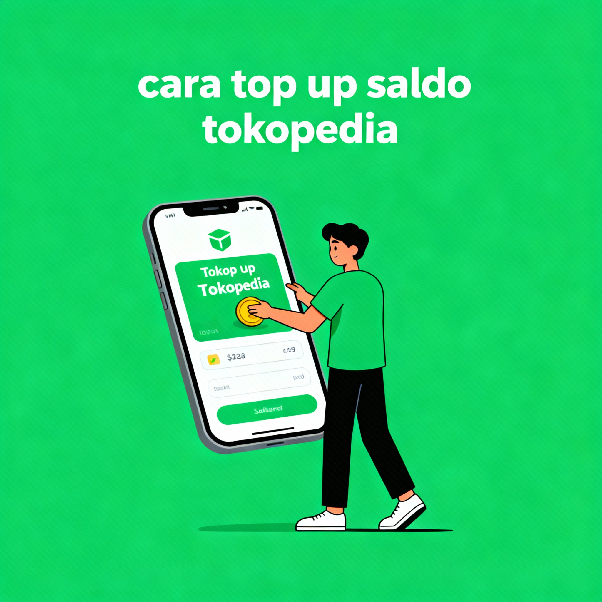 cara top up saldo tokopedia