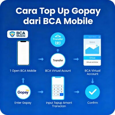 Cara Mudah Top Up GoPay dari BCA Mobile Banking