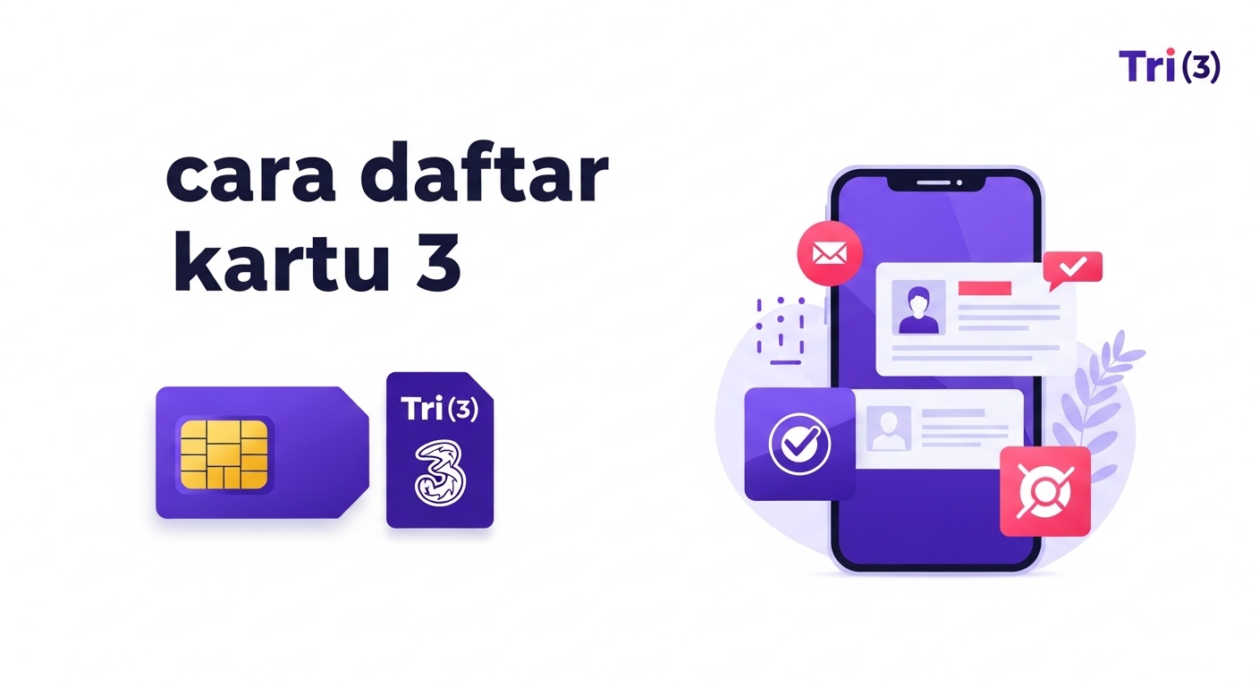 Cara Daftar Kartu 3 (Tri)