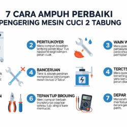 7 Cara Perbaiki Pengering Mesin Cuci