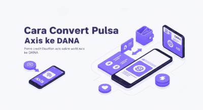 Cara Convert Pulsa AXIS ke DANA Anti Ribet 100% Berhasil