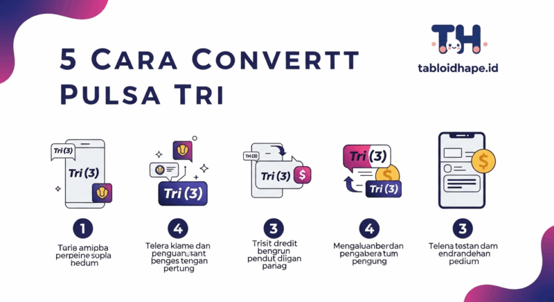 Cara Convert Pulsa Tri Jadi Saldo Digital