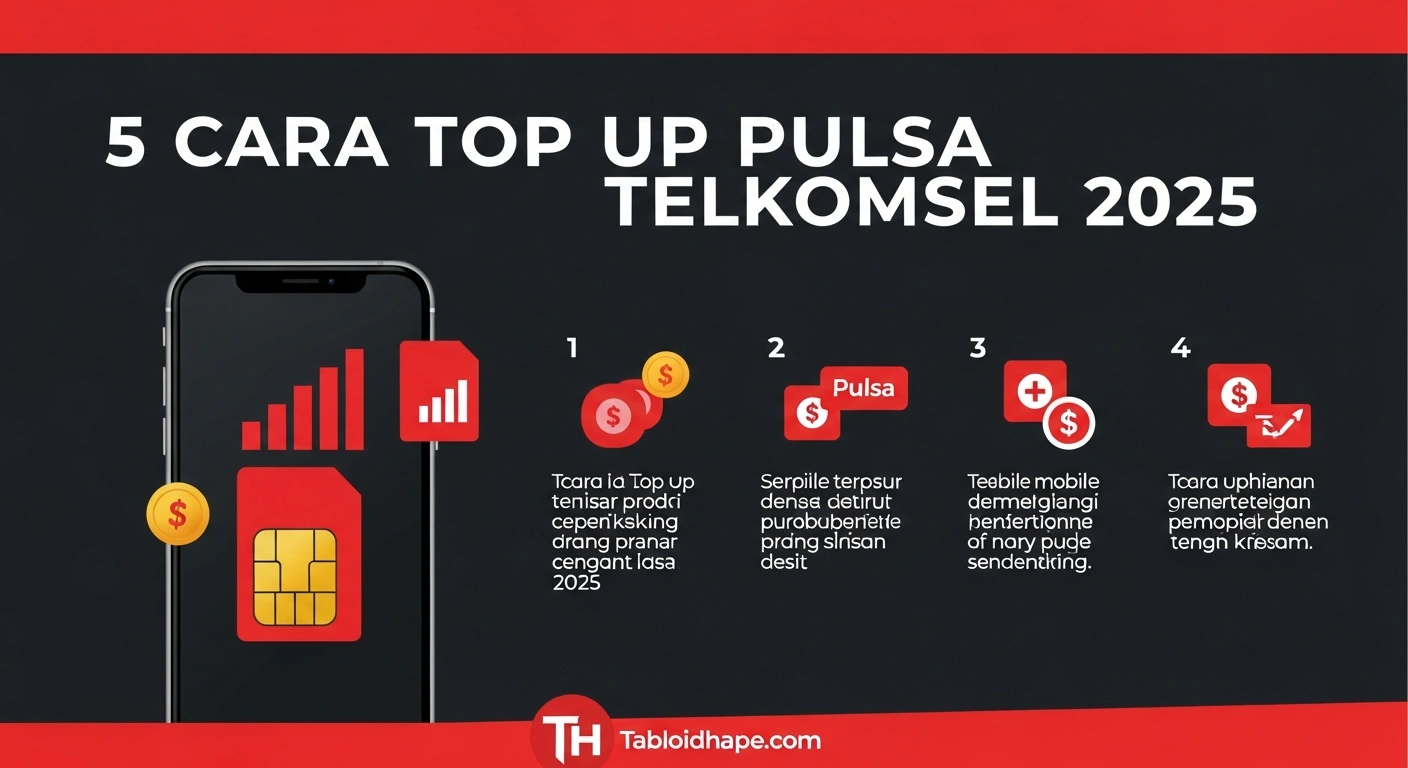 5 Cara Top Up Pulsa Telkomsel 2025: Cepat, Hemat, & Tanpa Biaya Admin 6 5 Cara Top Up Pulsa Telkomsel 2025: Cepat, Hemat, & Tanpa Biaya Admin