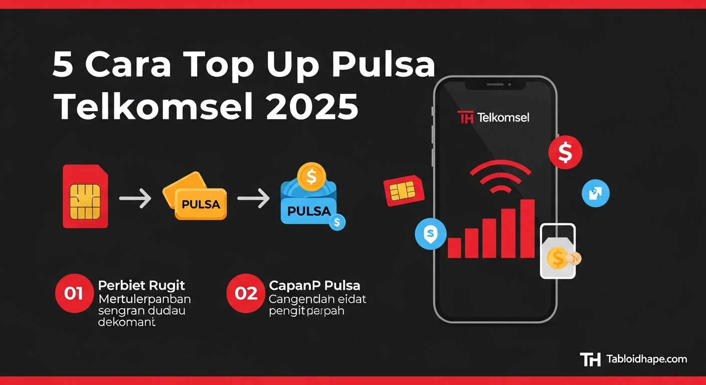 5 Cara Top Up Pulsa Telkomsel 2025: Cepat, Hemat, & Tanpa Biaya Admin 4 5 Cara Top Up Pulsa Telkomsel 2025: Cepat, Hemat, & Tanpa Biaya Admin