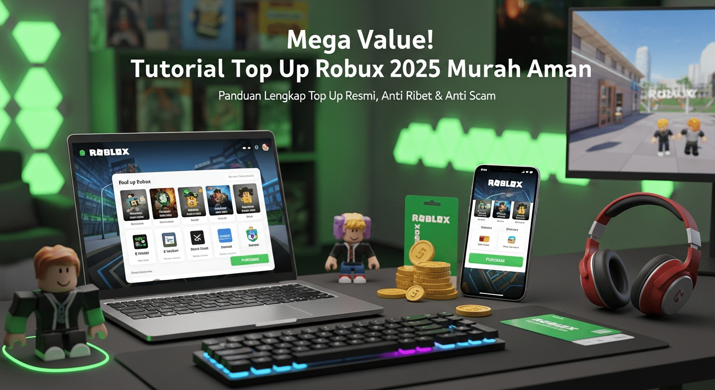 Mega Value! Tutorial Top Up Robux 2025 Murah Aman