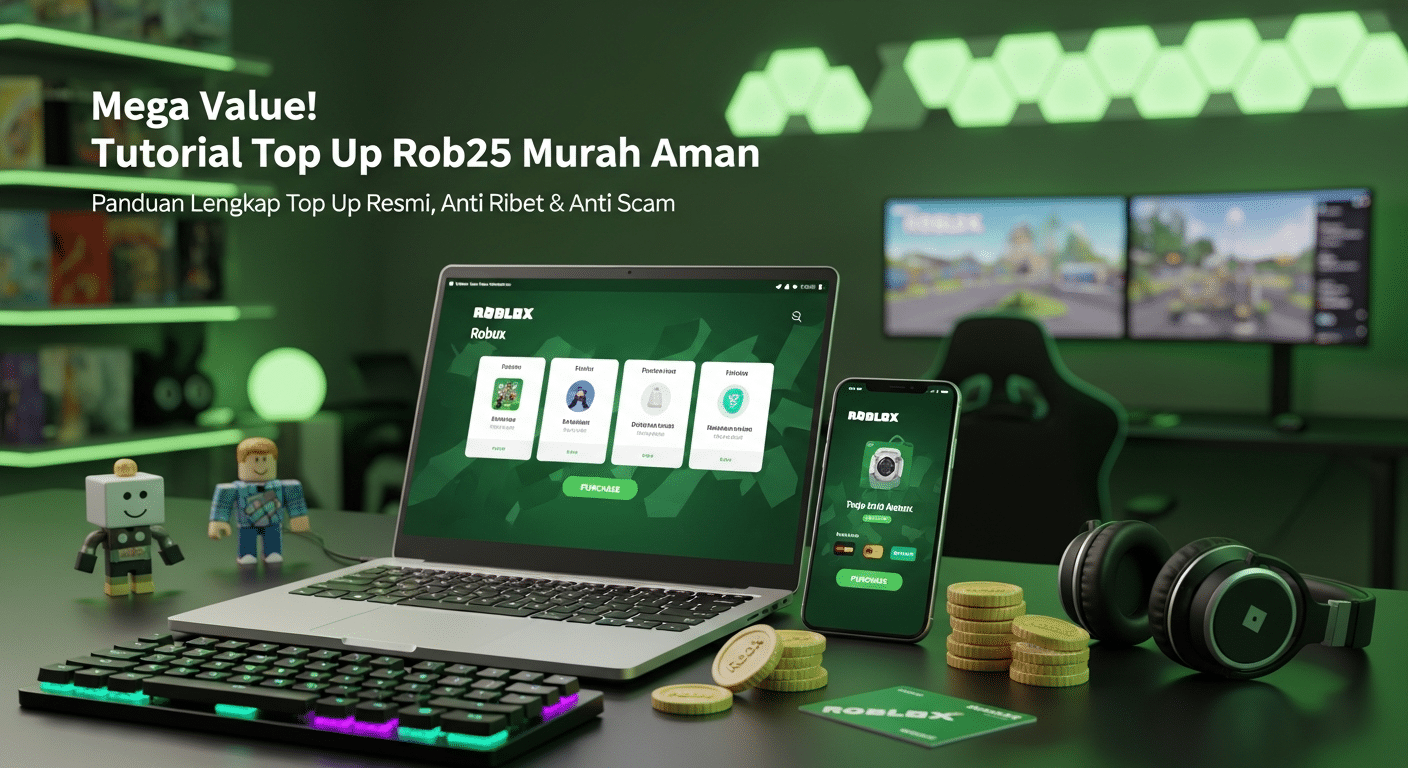 Mega Value! Tutorial Top Up Robux 2025 Murah Aman
