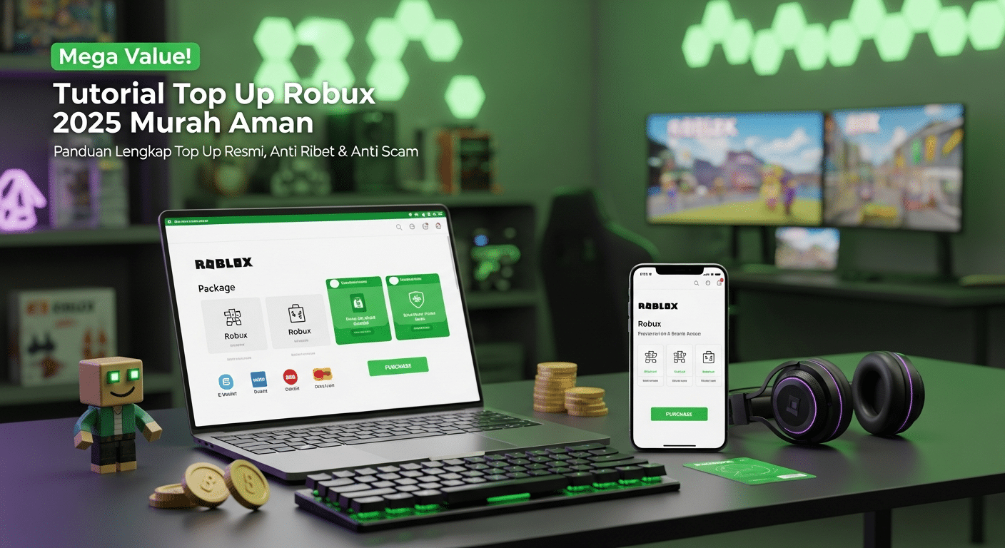 Mega Value! Tutorial Top Up Robux 2025 Murah Aman