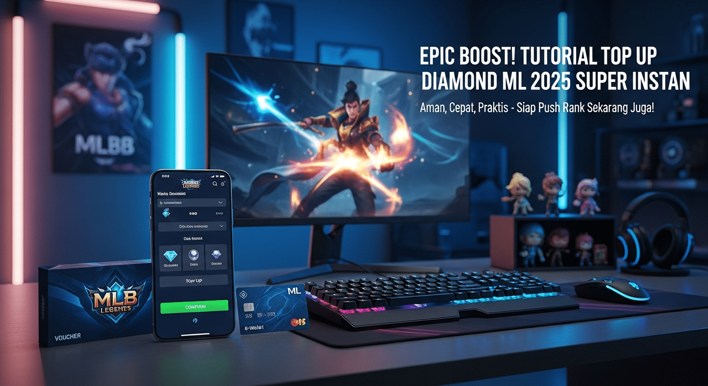 Epic Boost! Tutorial Top Up Diamond ML 2025 Super Instan