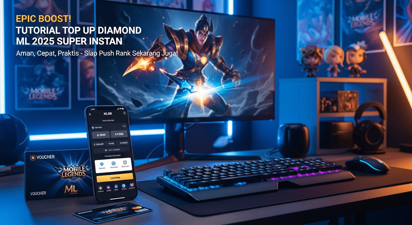 Epic Boost! Tutorial Top Up Diamond ML 2025 Super Instan