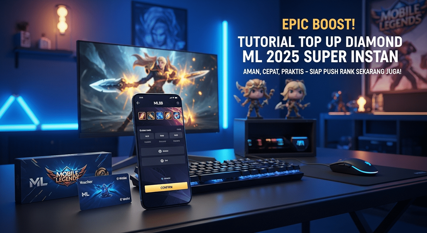 Epic Boost! Tutorial Top Up Diamond ML 2025 Super Instan