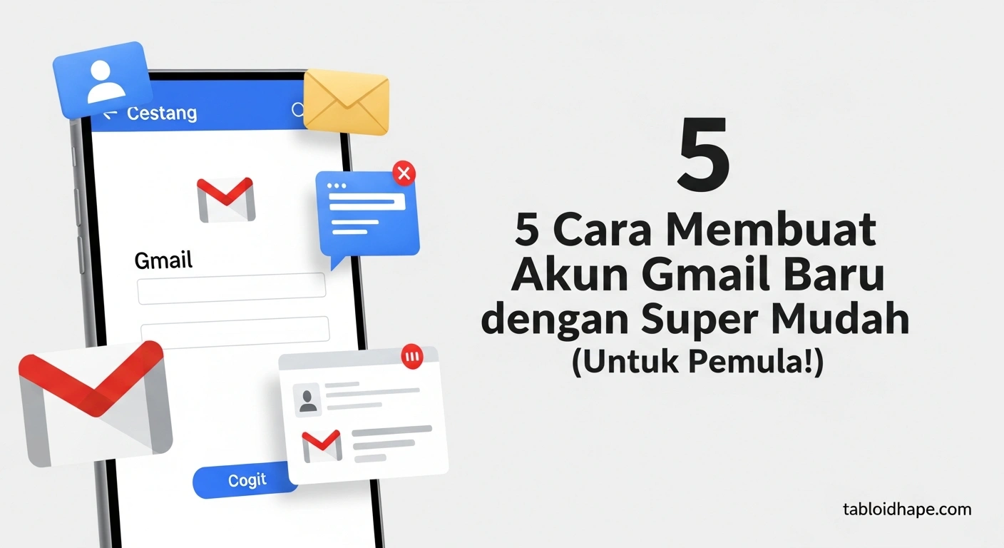 5 Cara Membuat Akun Gmail Baru dengan Super Mudah (Untuk Pemula!) 6 5 Cara Membuat Akun Gmail Baru dengan Super Mudah (Untuk Pemula!)