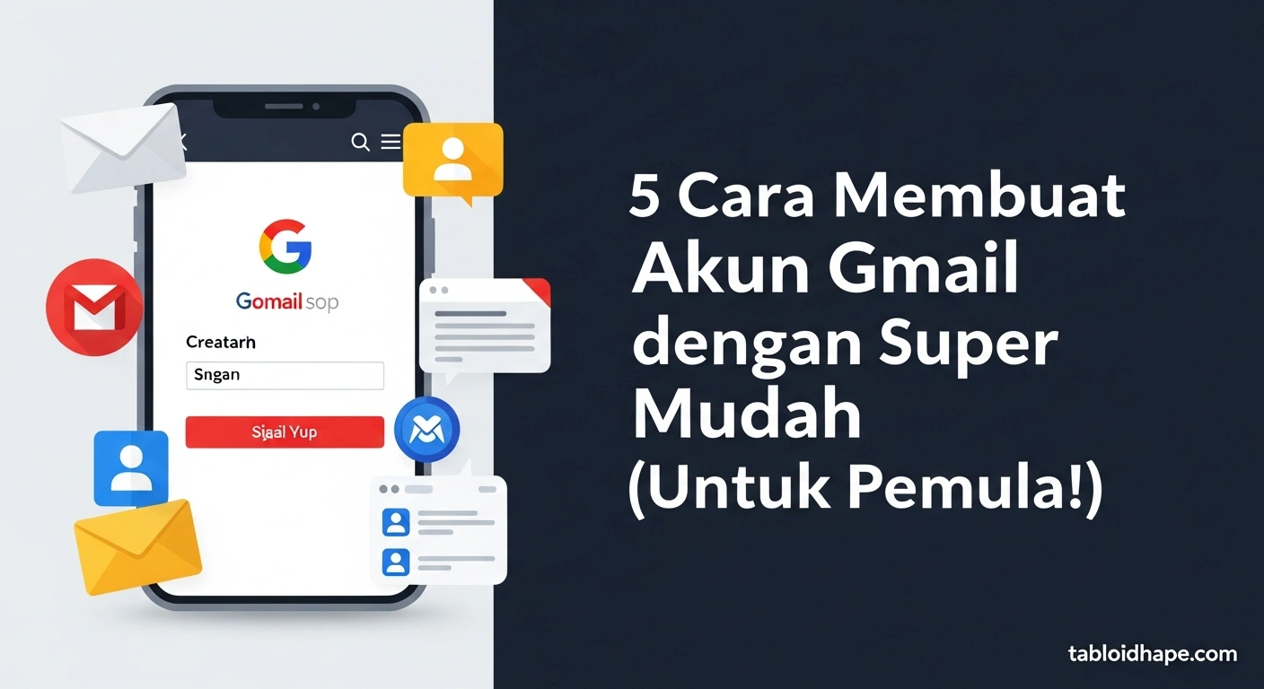 5 Cara Membuat Akun Gmail Baru dengan Super Mudah (Untuk Pemula!) 5 5 Cara Membuat Akun Gmail Baru dengan Super Mudah (Untuk Pemula!)
