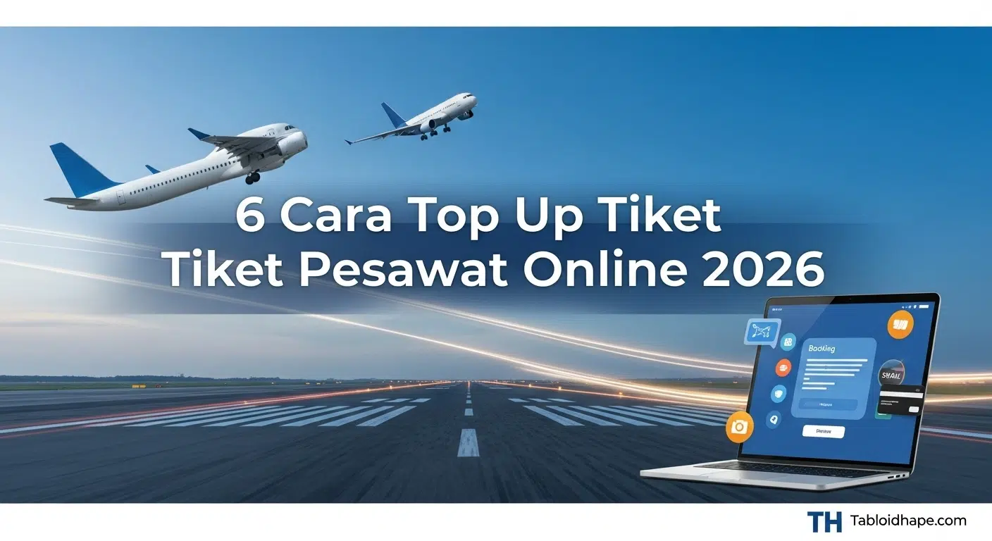 6 Cara Top Up Tiket Pesawat Online 2026: Aman, Resmi, & Cepat