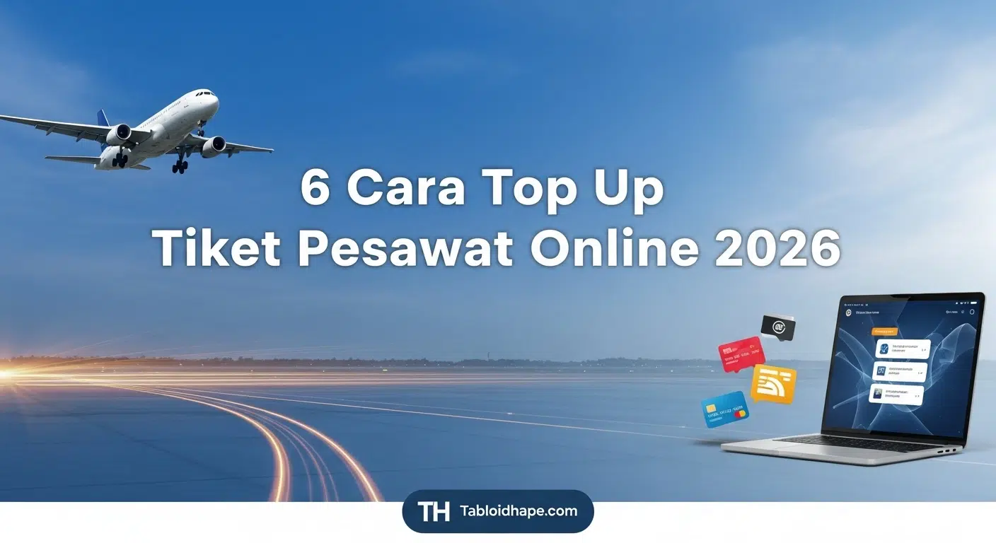 6 Cara Top Up Tiket Pesawat Online 2026: Aman, Resmi, & Cepat